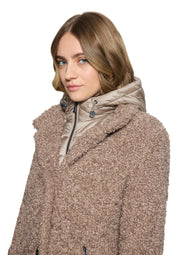 Plüschjacke in Schaf-Optik