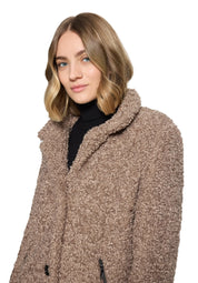 Plüschjacke in Schaf-Optik