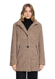 Plüschjacke in Schaf-Optik