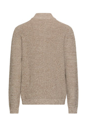 Strickpullover mit Troyer-Kragen