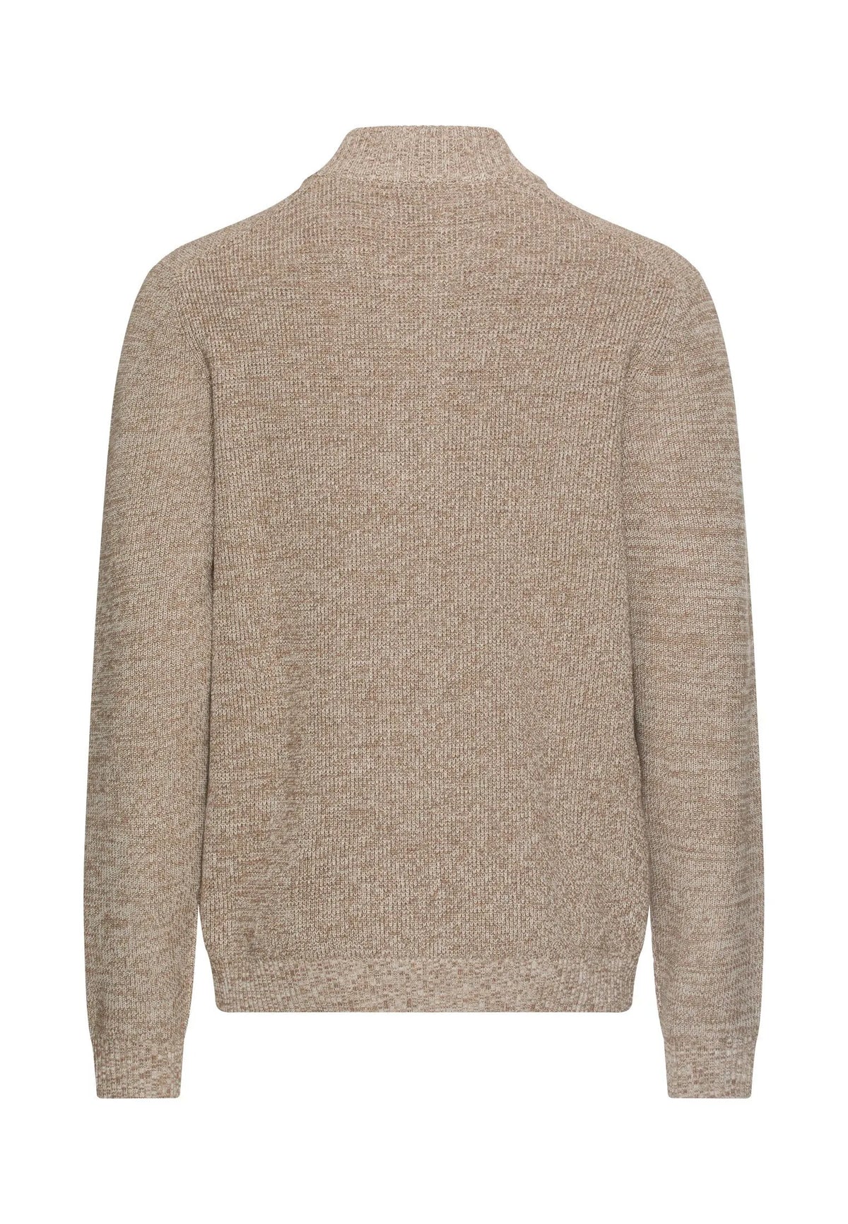 Strickpullover mit Troyer-Kragen