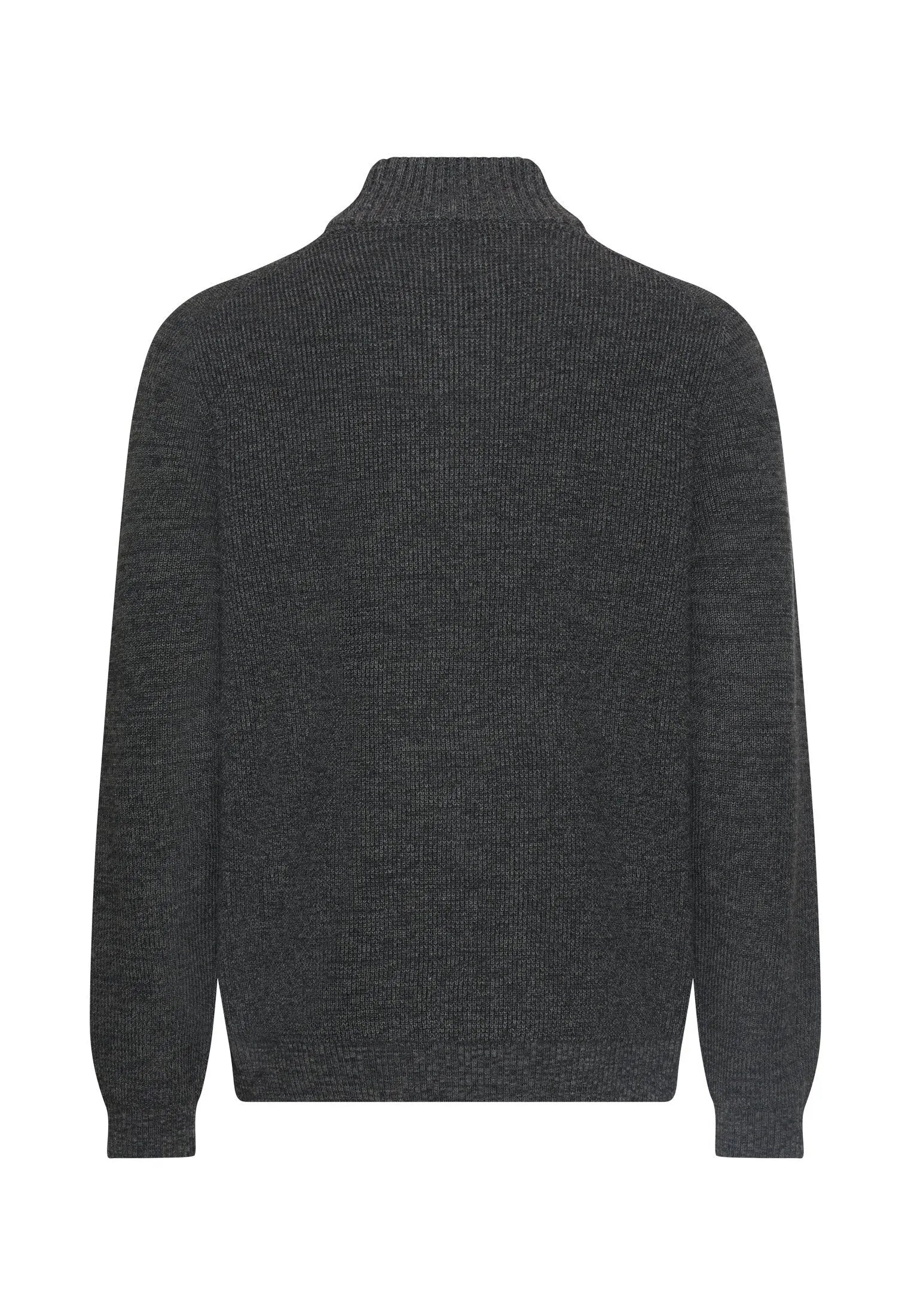 Strickpullover mit Troyer-Kragen