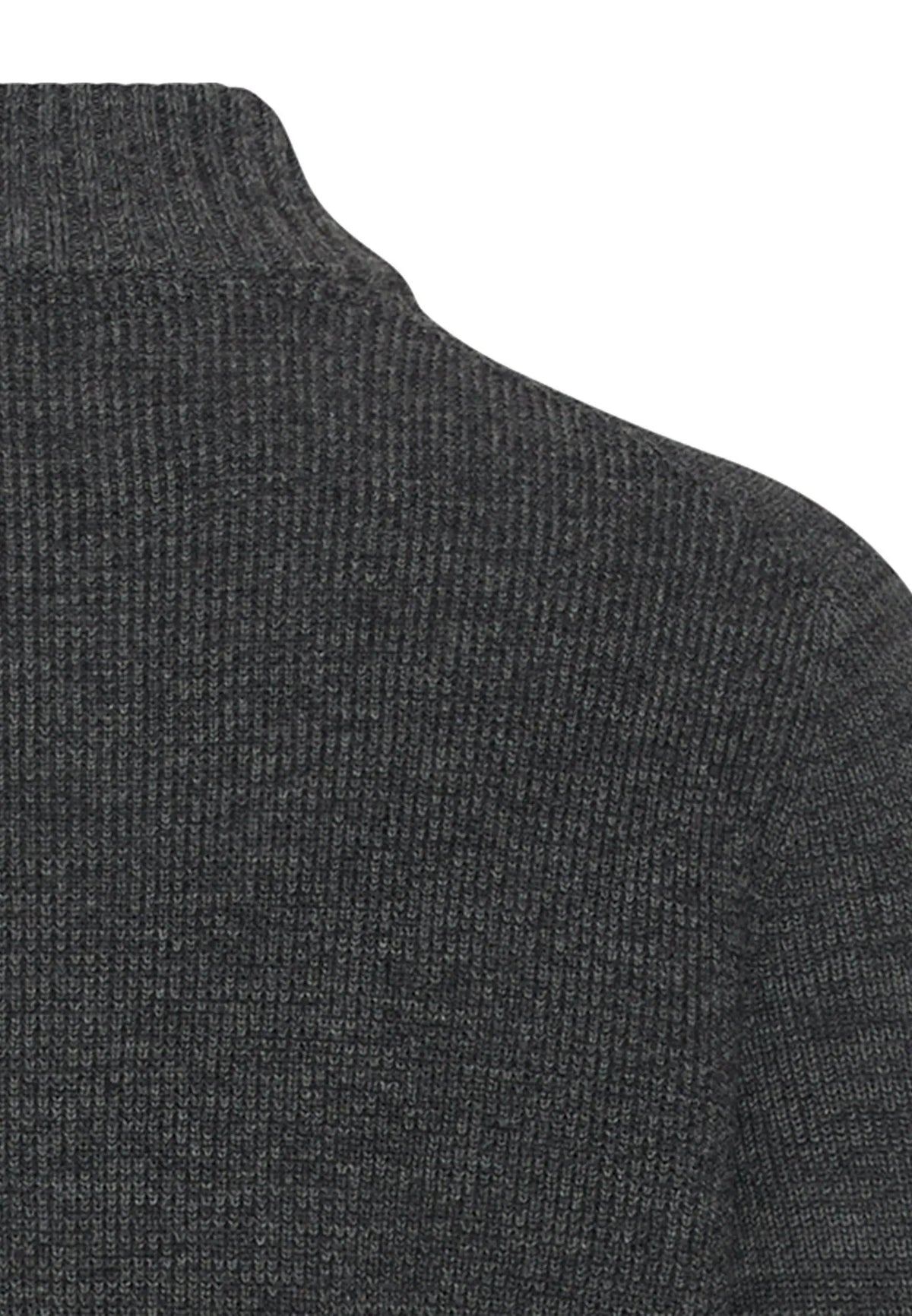 Strickpullover mit Troyer-Kragen