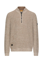 Strickpullover mit Troyer-Kragen
