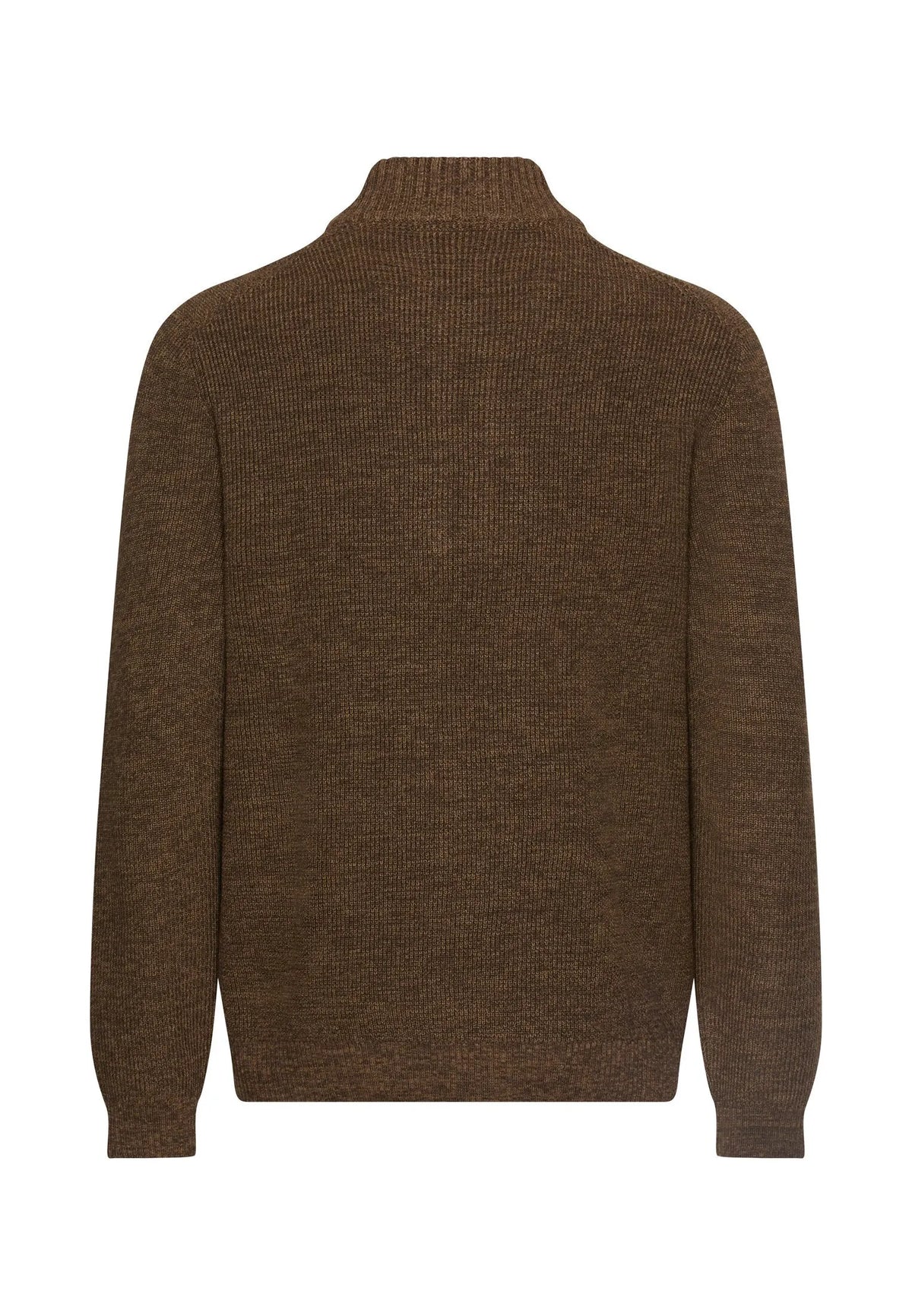 Strickpullover mit Troyer-Kragen