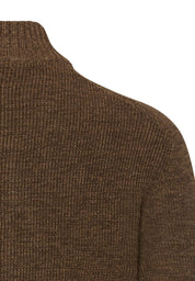 Strickpullover mit Troyer-Kragen