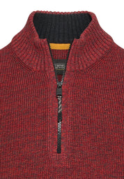 Strickpullover mit Troyer-Kragen