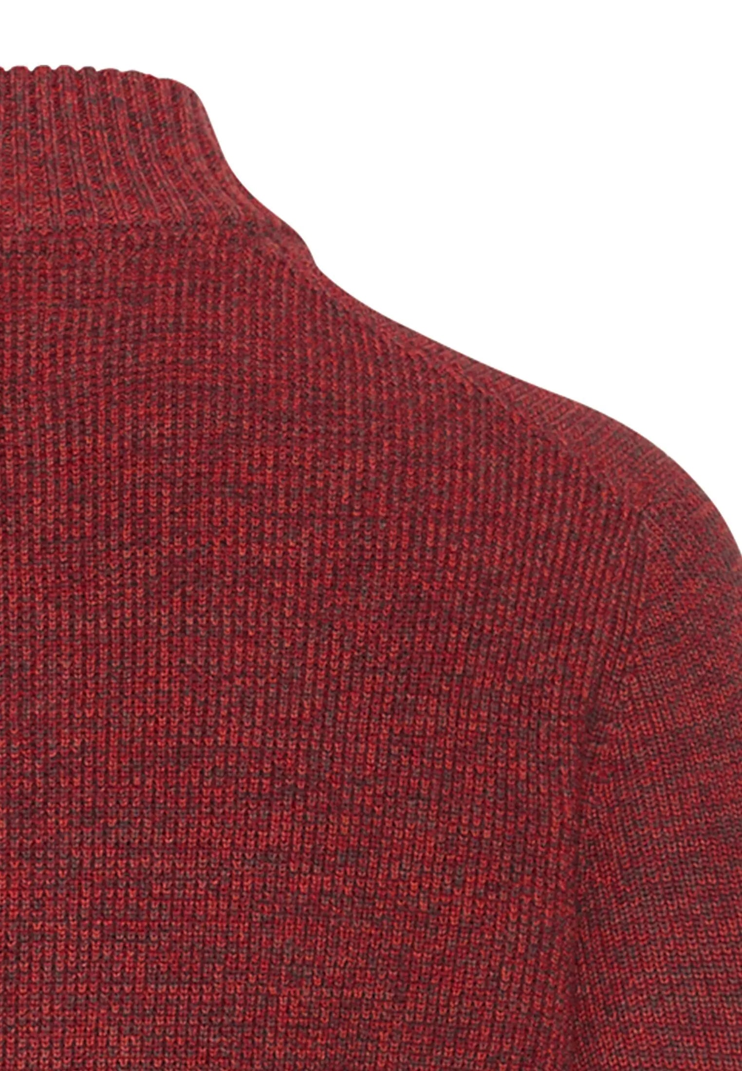 Strickpullover mit Troyer-Kragen