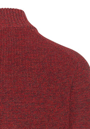 Strickpullover mit Troyer-Kragen