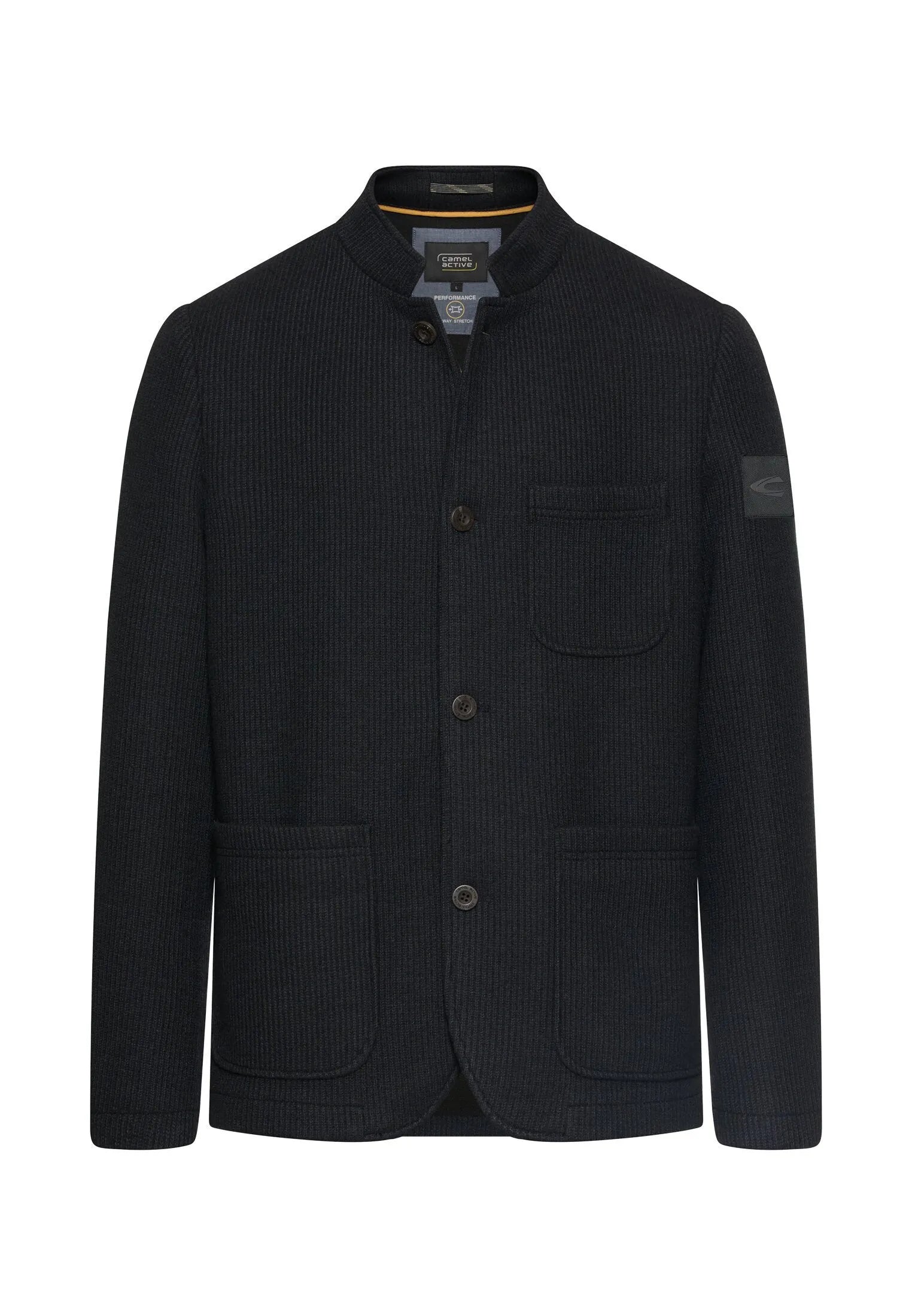 Indoor Blazer mit Stehkragen