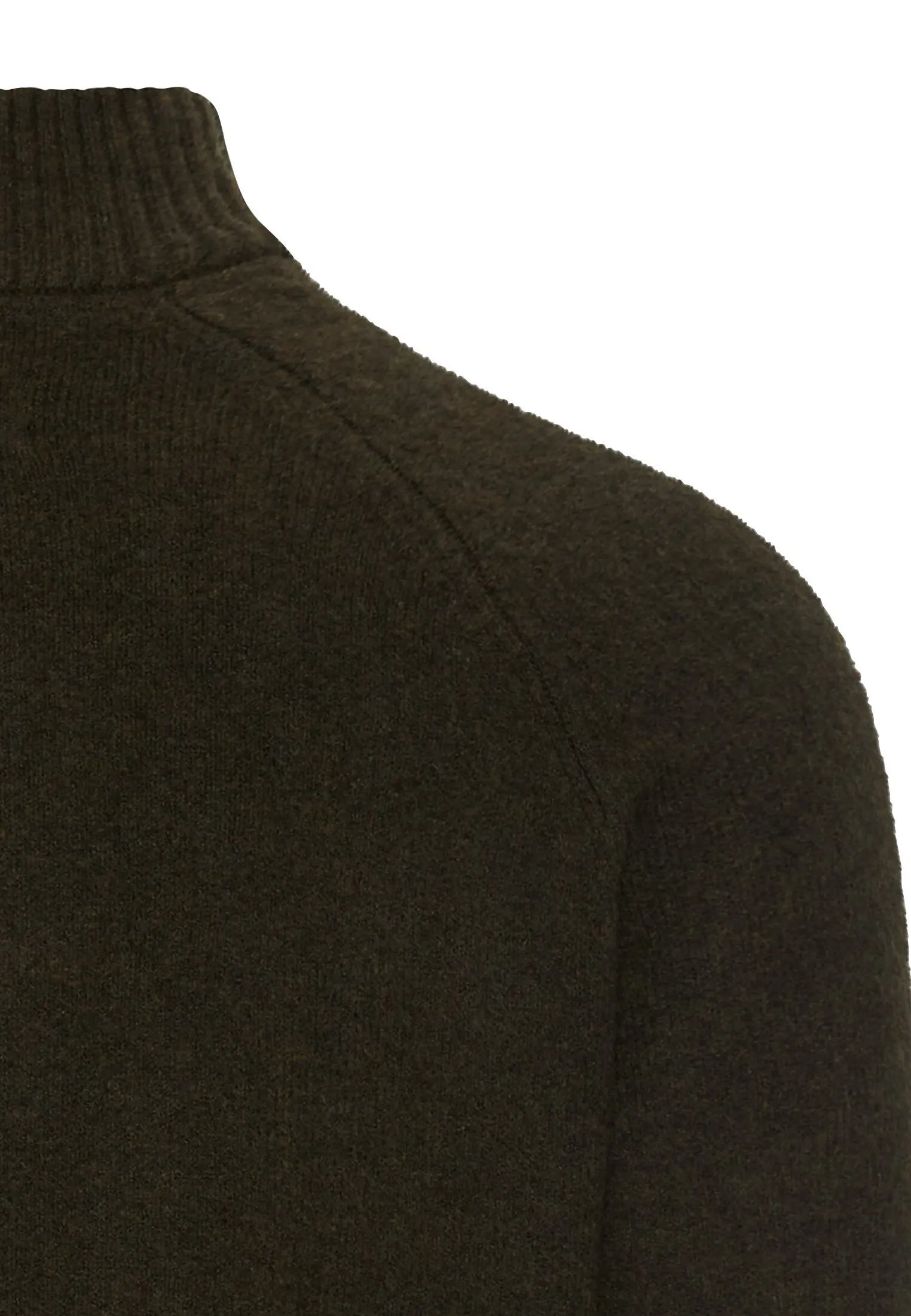 Strickpullover mit Troyer-Kragen