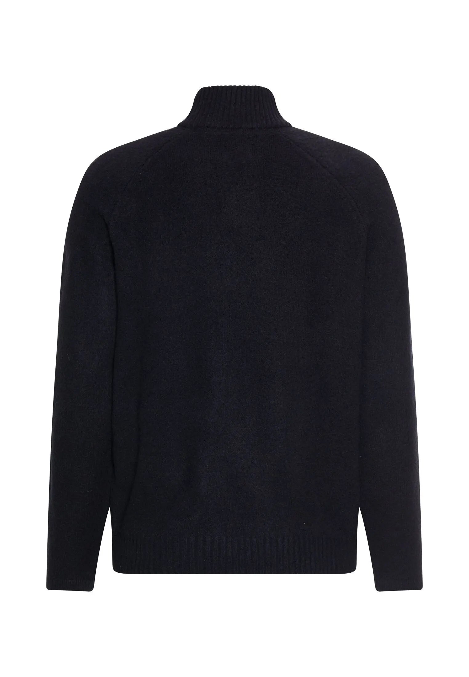 Strickpullover mit Troyer-Kragen