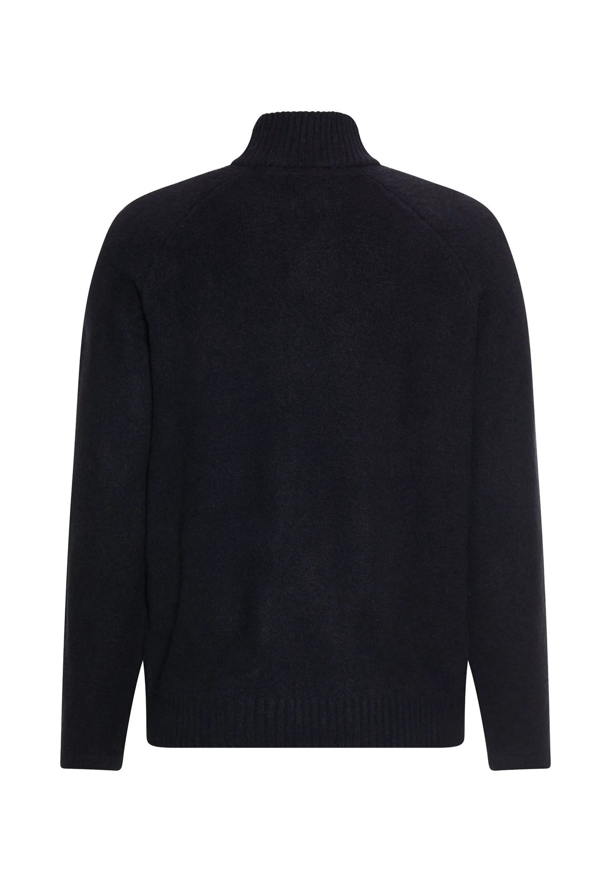 Strickpullover mit Troyer-Kragen