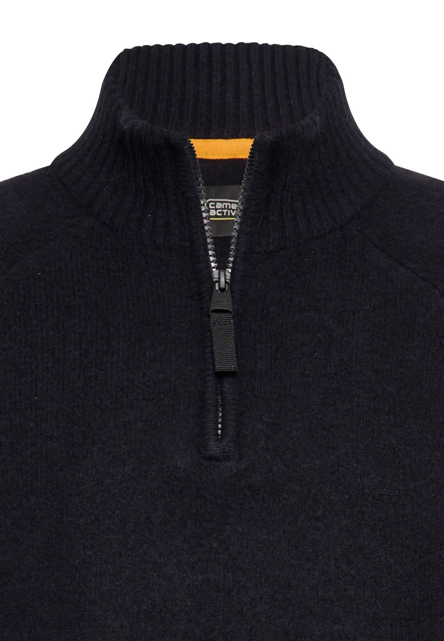 Strickpullover mit Troyer-Kragen