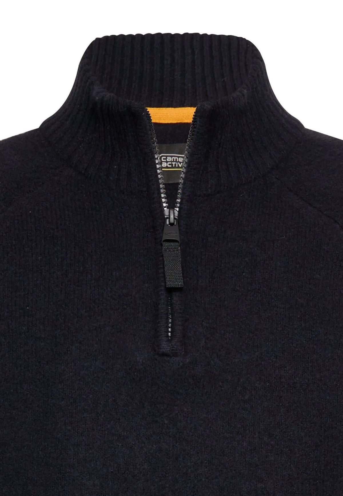 Strickpullover mit Troyer-Kragen
