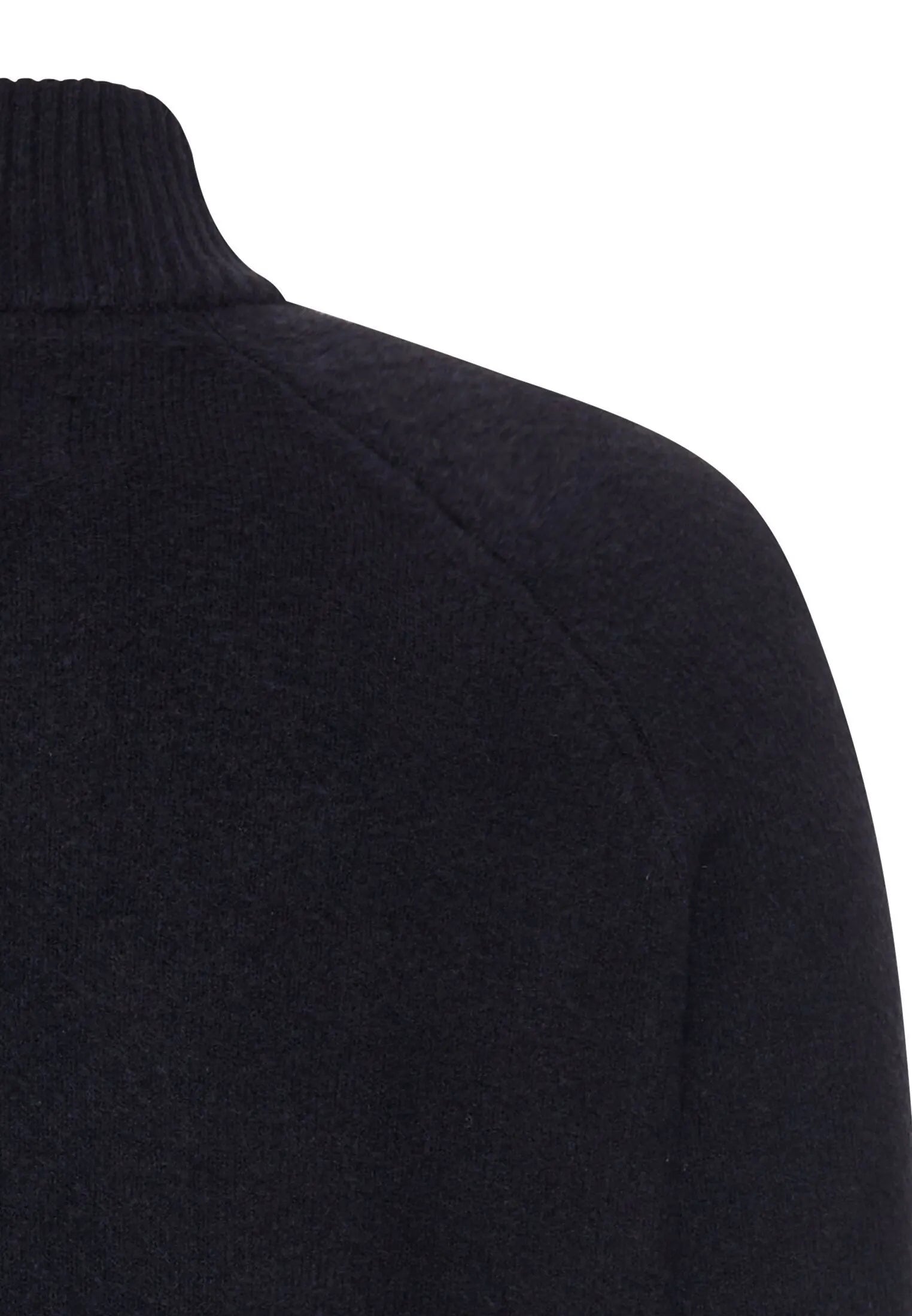 Strickpullover mit Troyer-Kragen