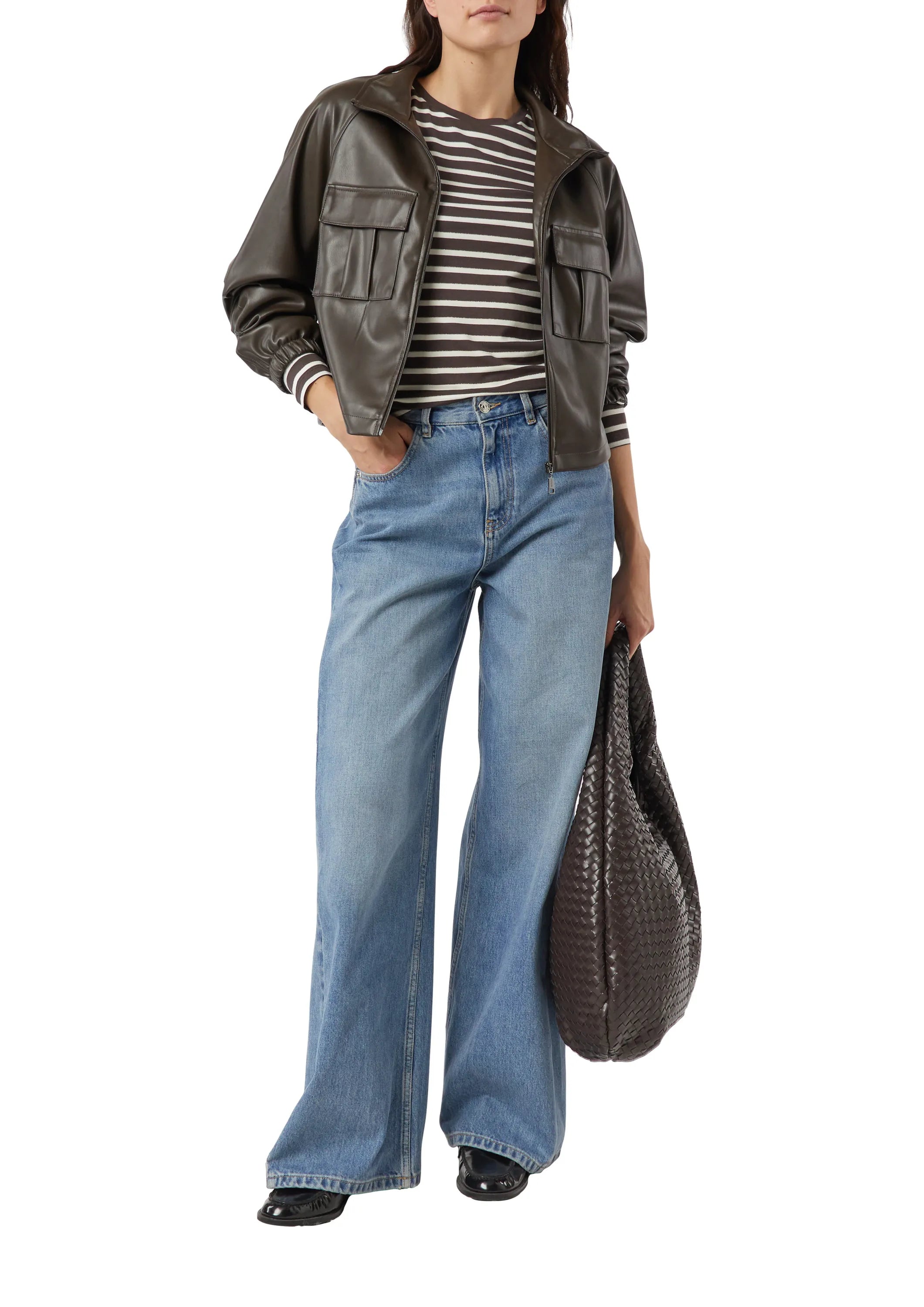 Langarmshirt gestreift