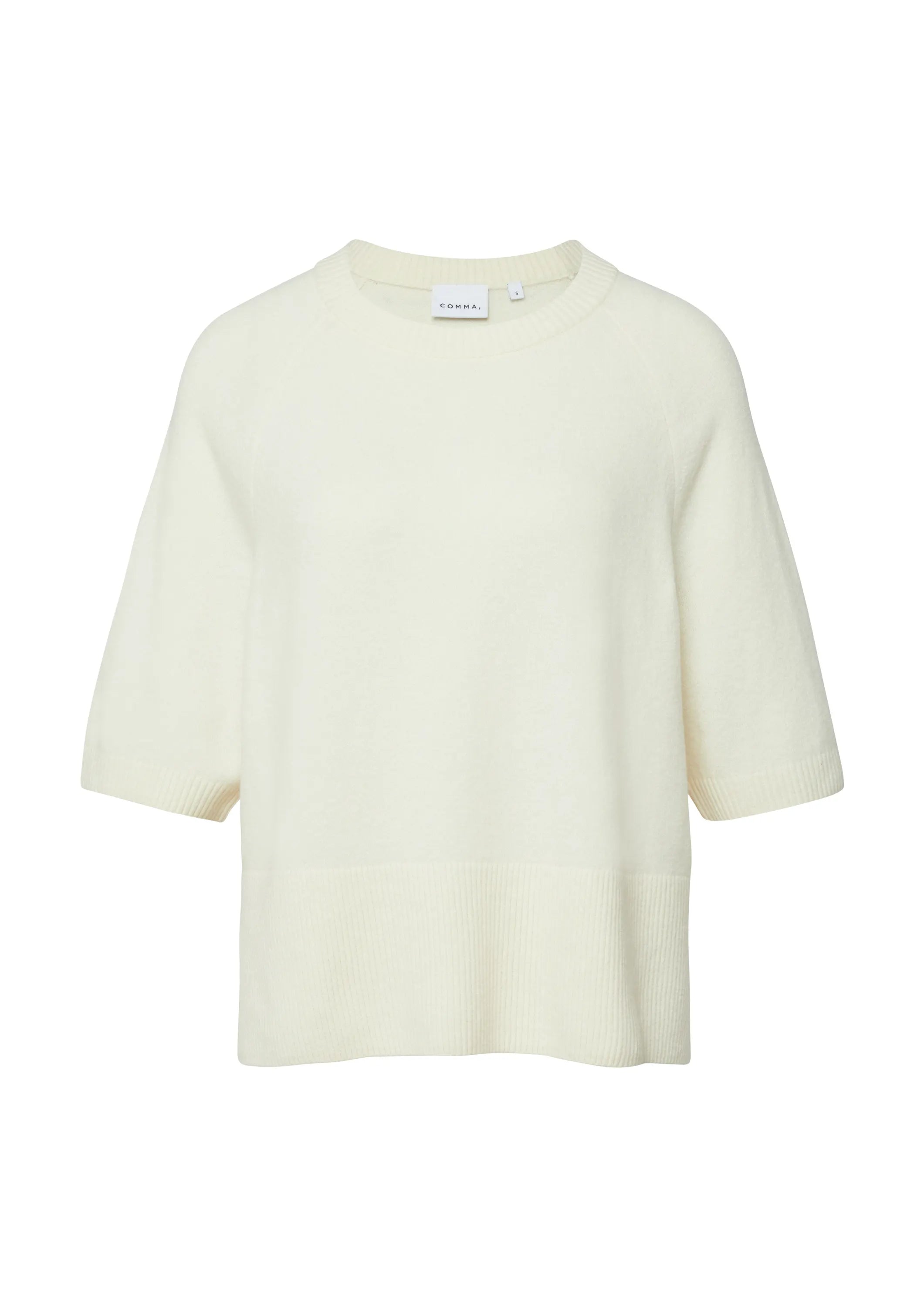 Strick-T-Shirt aus Baumwolle
