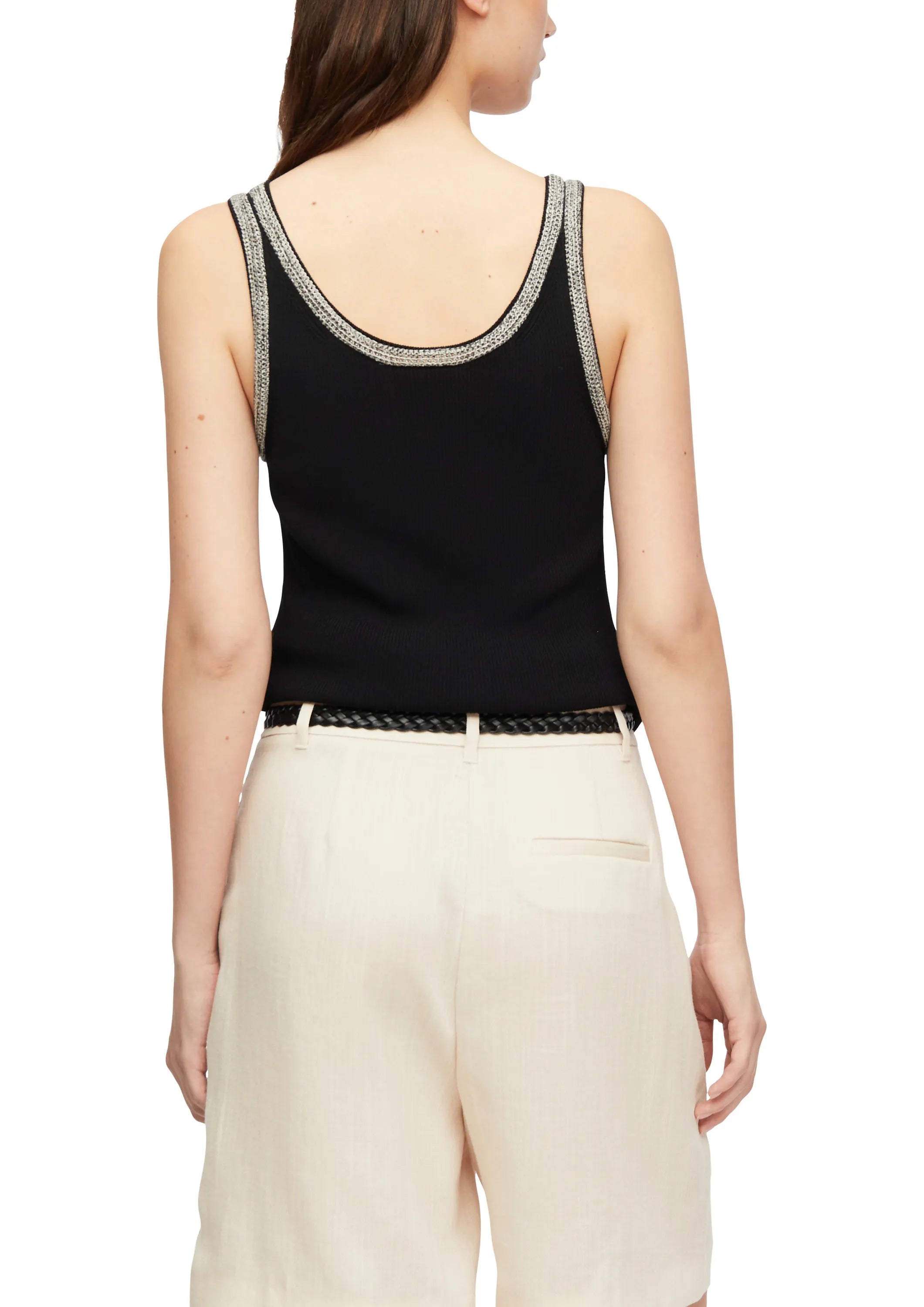 Stricktanktop aus Viskosemix
