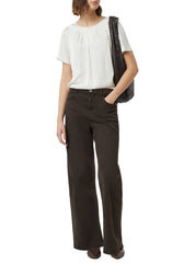 Bluse mit Raffung am Ausschnitt