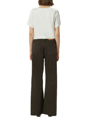 Bluse mit Raffung am Ausschnitt
