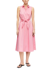 Hemdblusenkleid Midi aus Baumwollmix