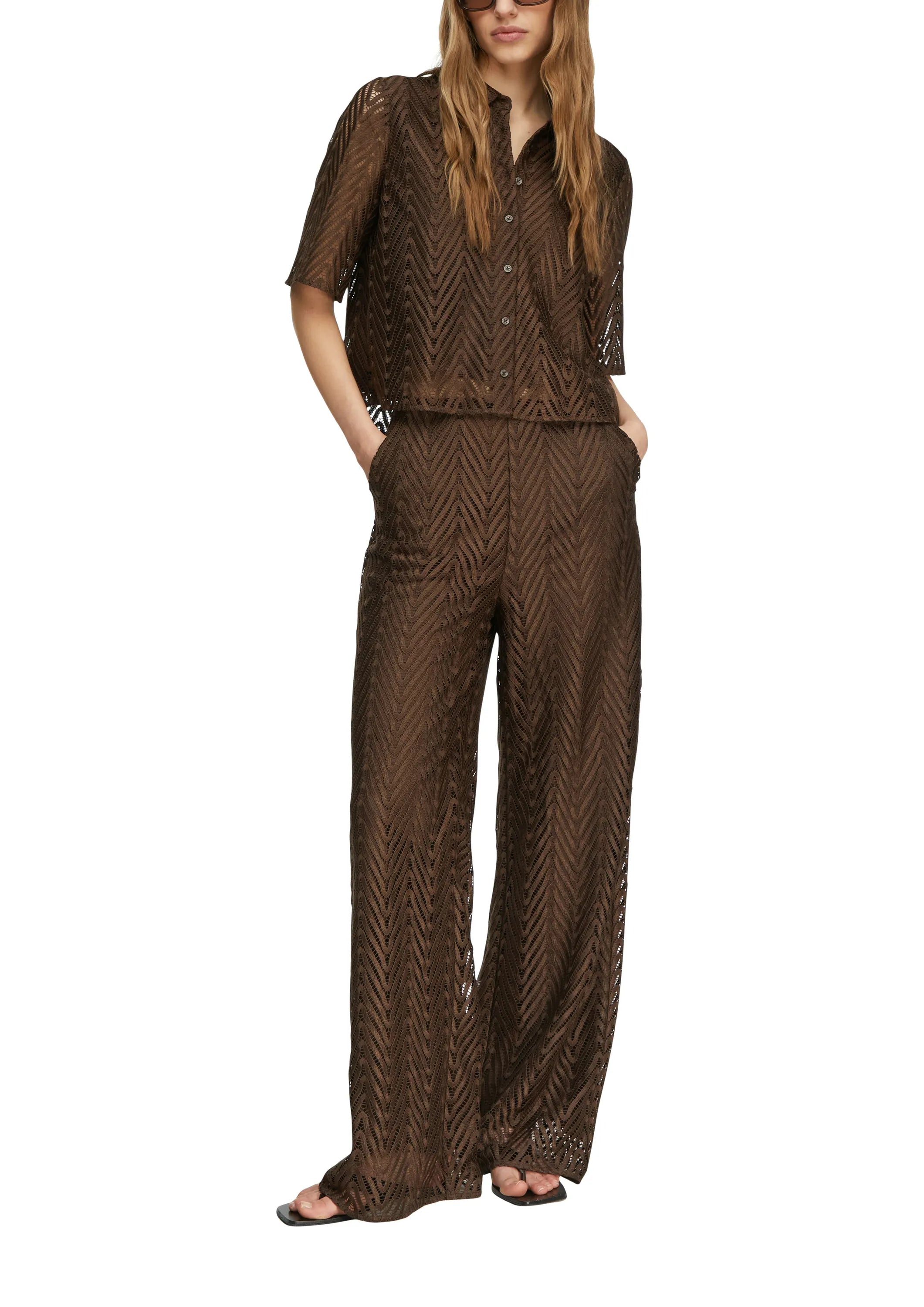 Bluse mit Spitze