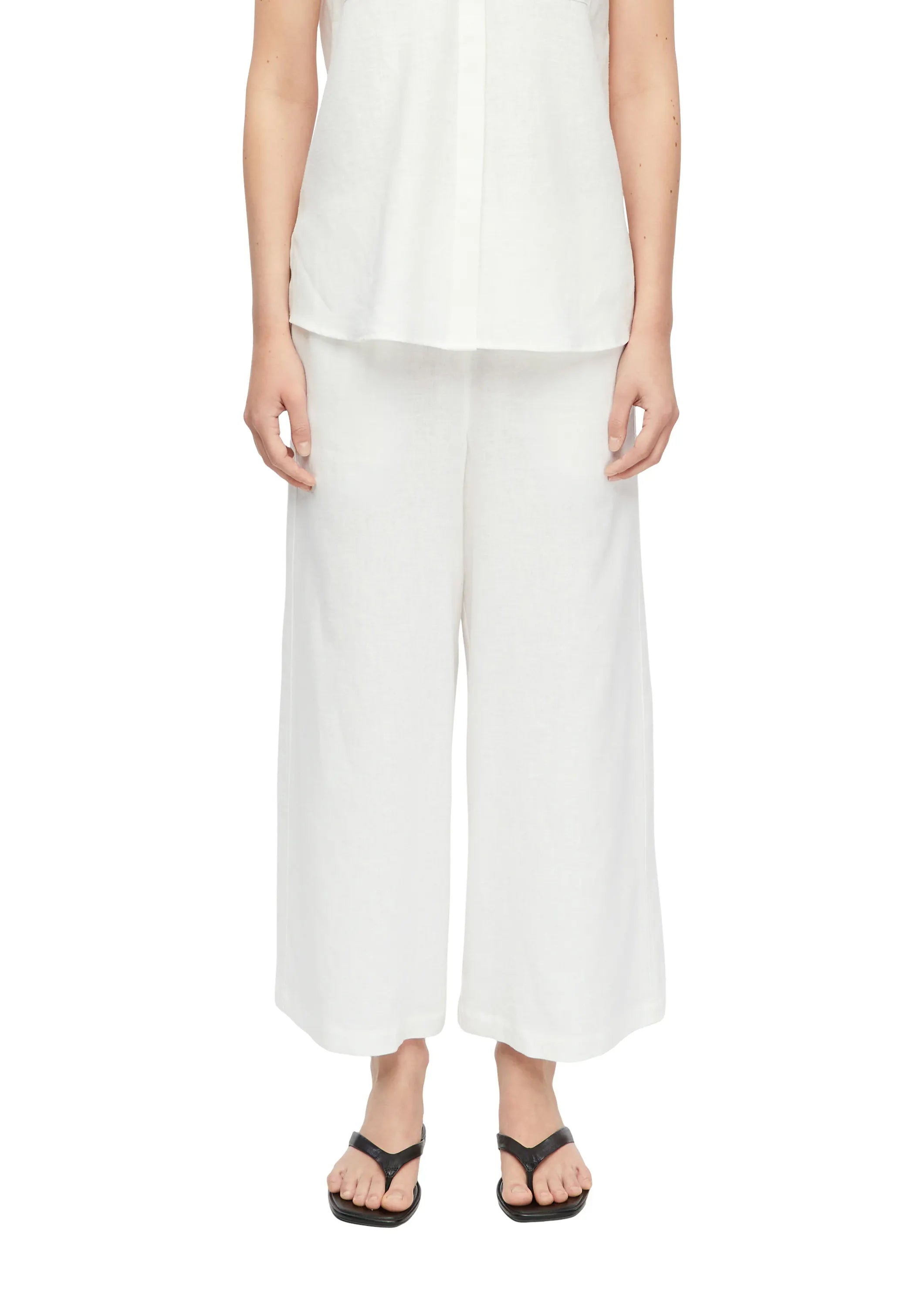 Leinenhose Wide Leg