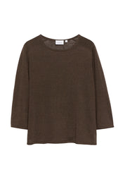 Strickpullover aus Leinenmix