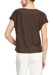 Feinstrick-Shirt aus Glitzergarn