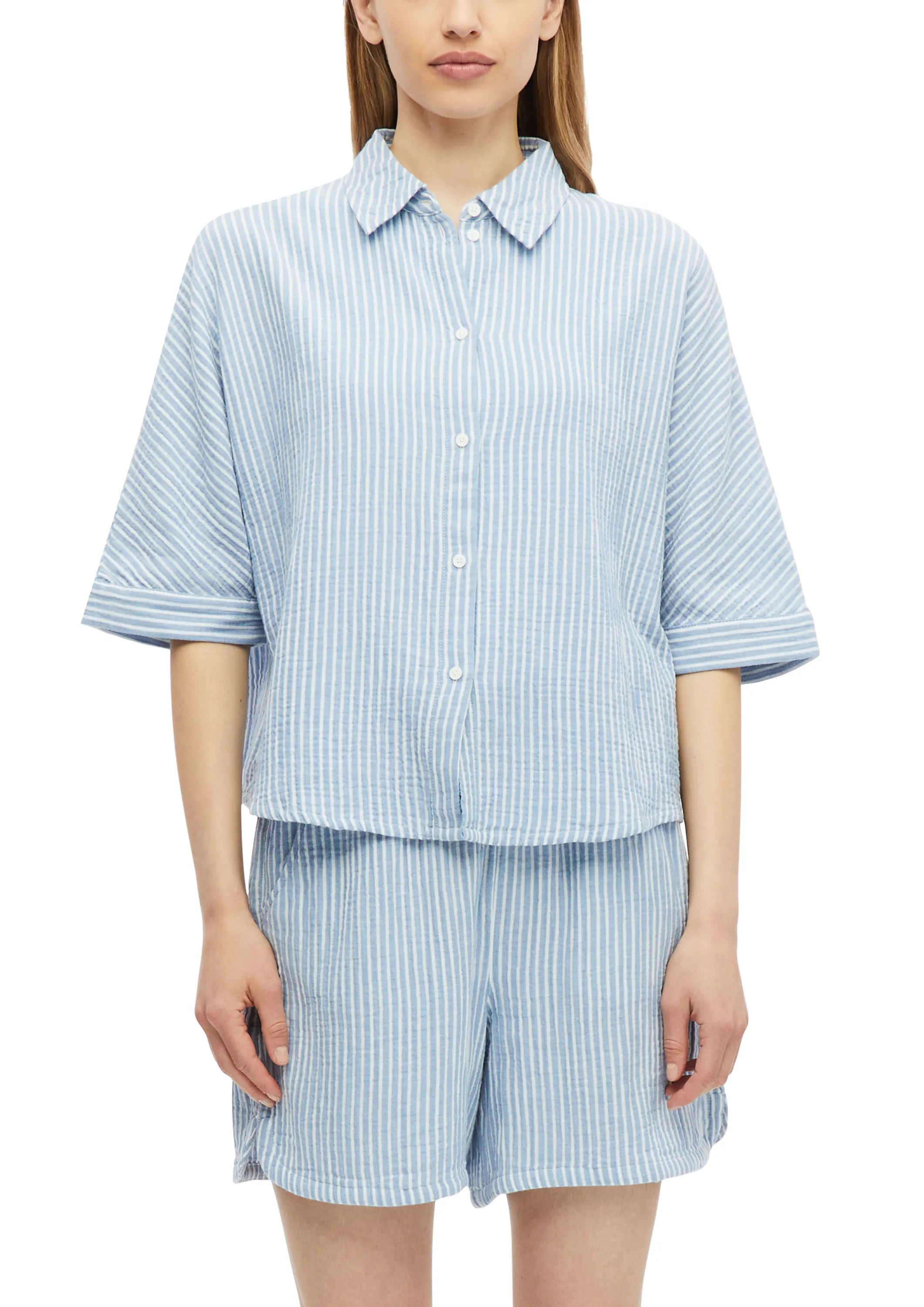 Bluse oversized aus Baumwolle