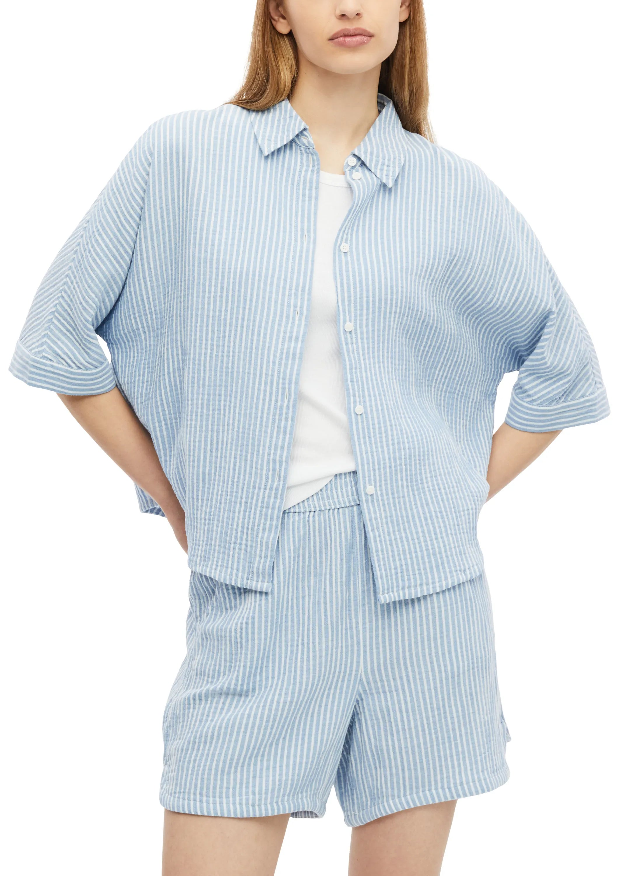 Bluse oversized aus Baumwolle