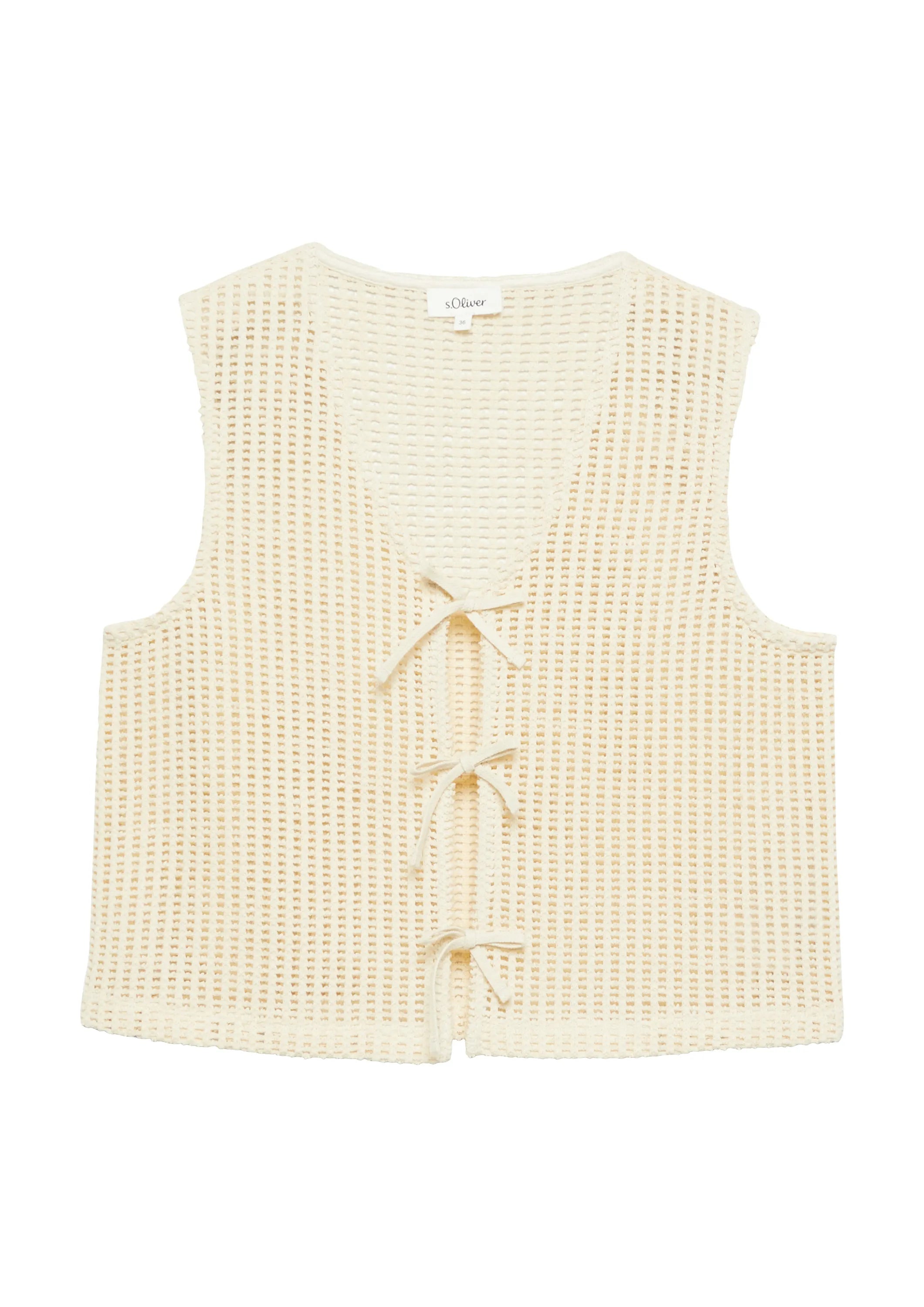 Strickweste mit V-Ausschnitt
