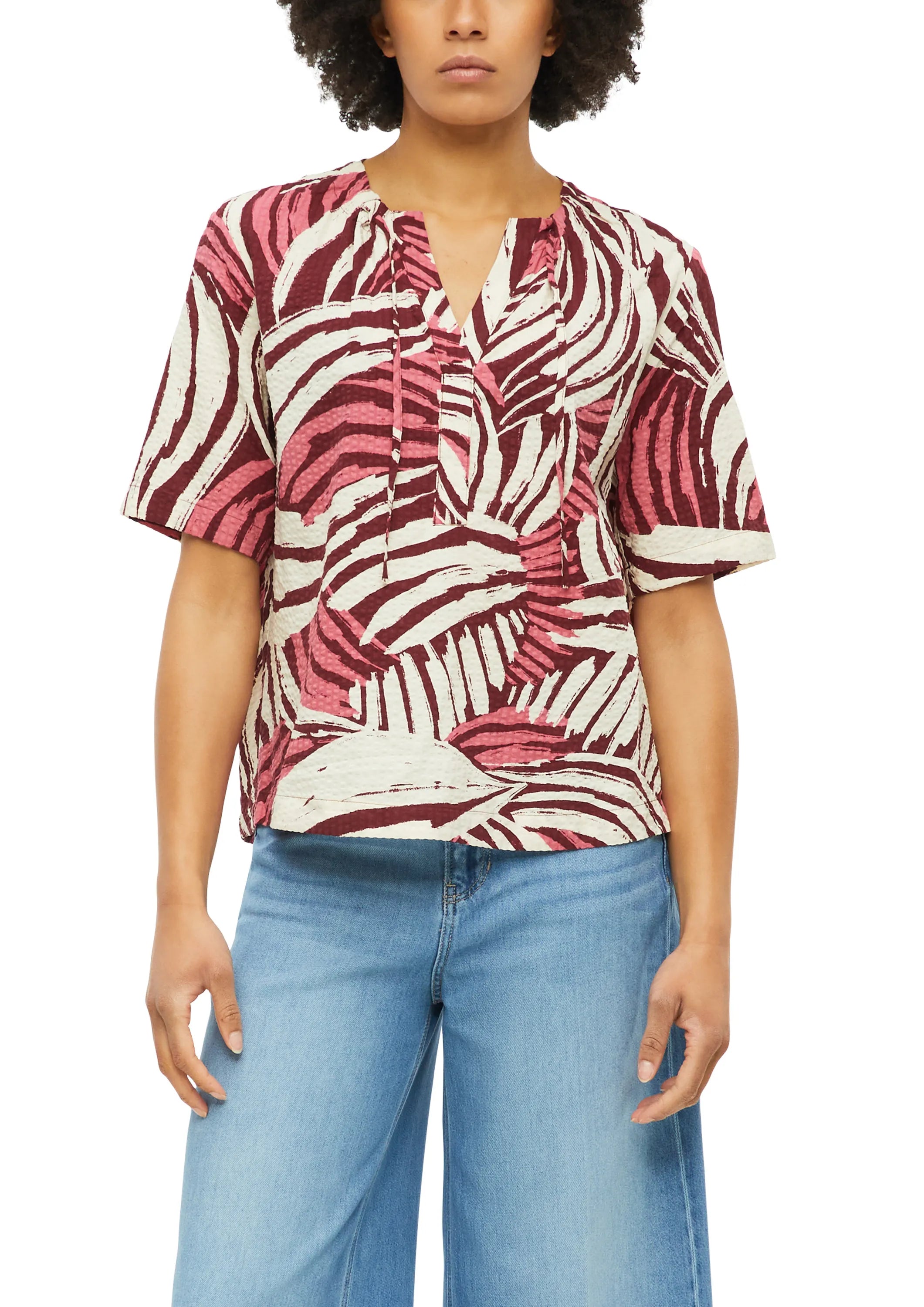 Bluse aus Viskosemix
