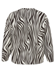 Sweatshirt mit Zebra-Print