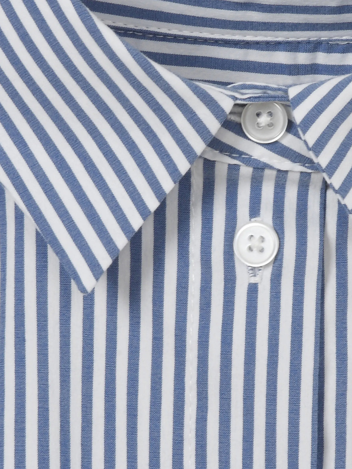Gestreifte Bluse aus Baumwollmix