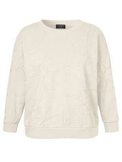 Sweatshirt mit Blumen-Stickerei