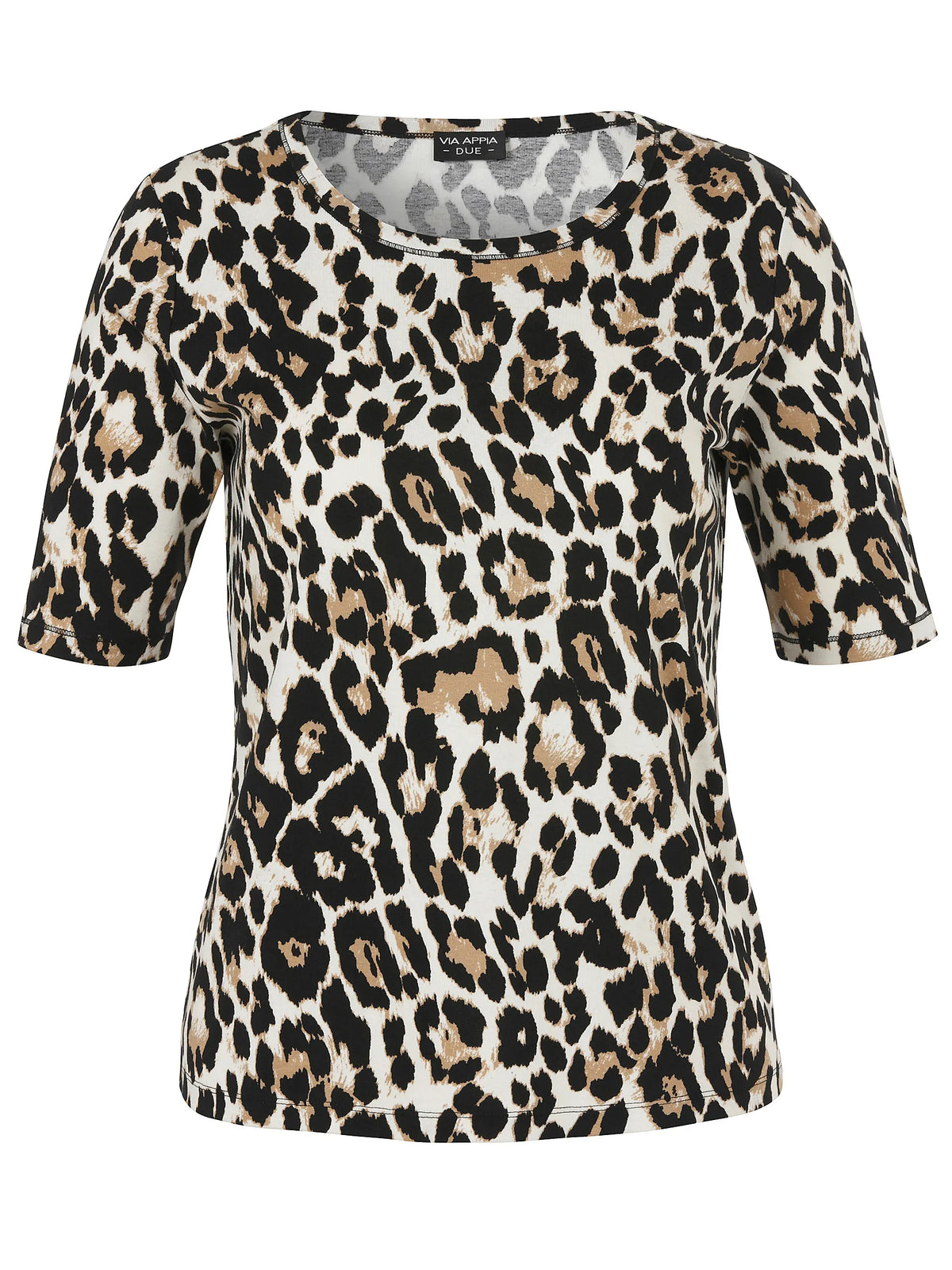 T-Shirt mit Leo-Print