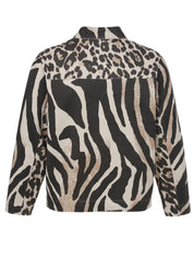Leichte Jacke mit Animalprint