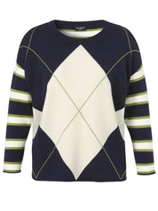 Strickpullover mit Rautenmuster