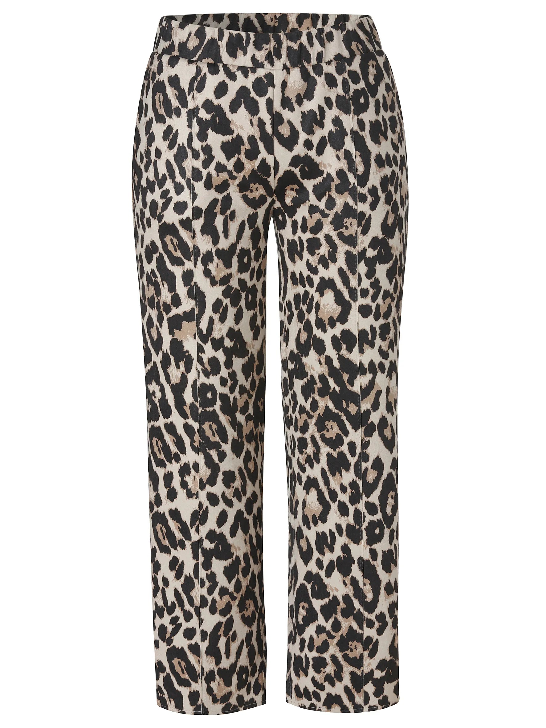 Hose mit Leo-Muster Wide Leg