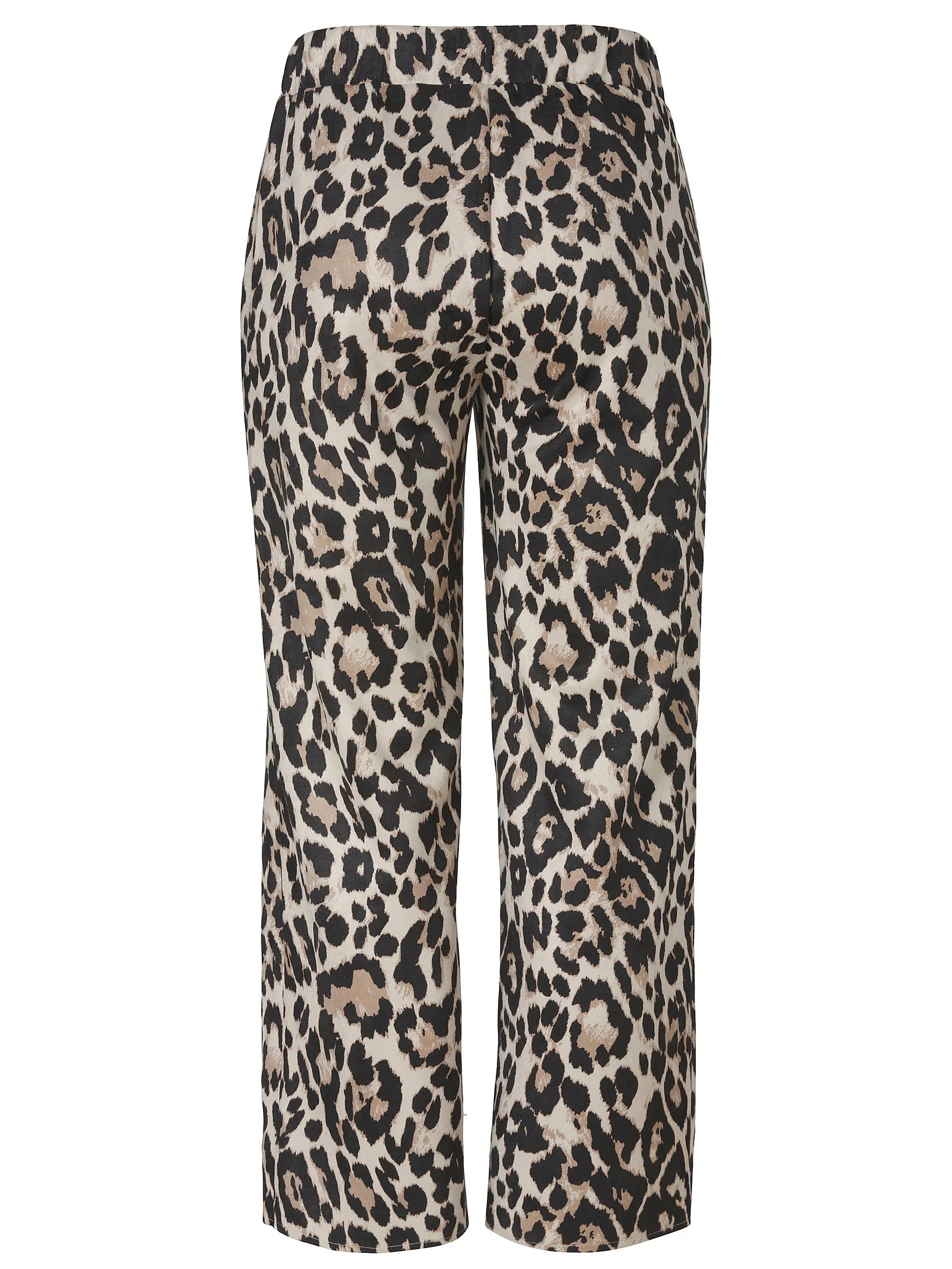Hose mit Leo-Muster Wide Leg
