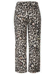 Hose mit Leo-Muster Wide Leg