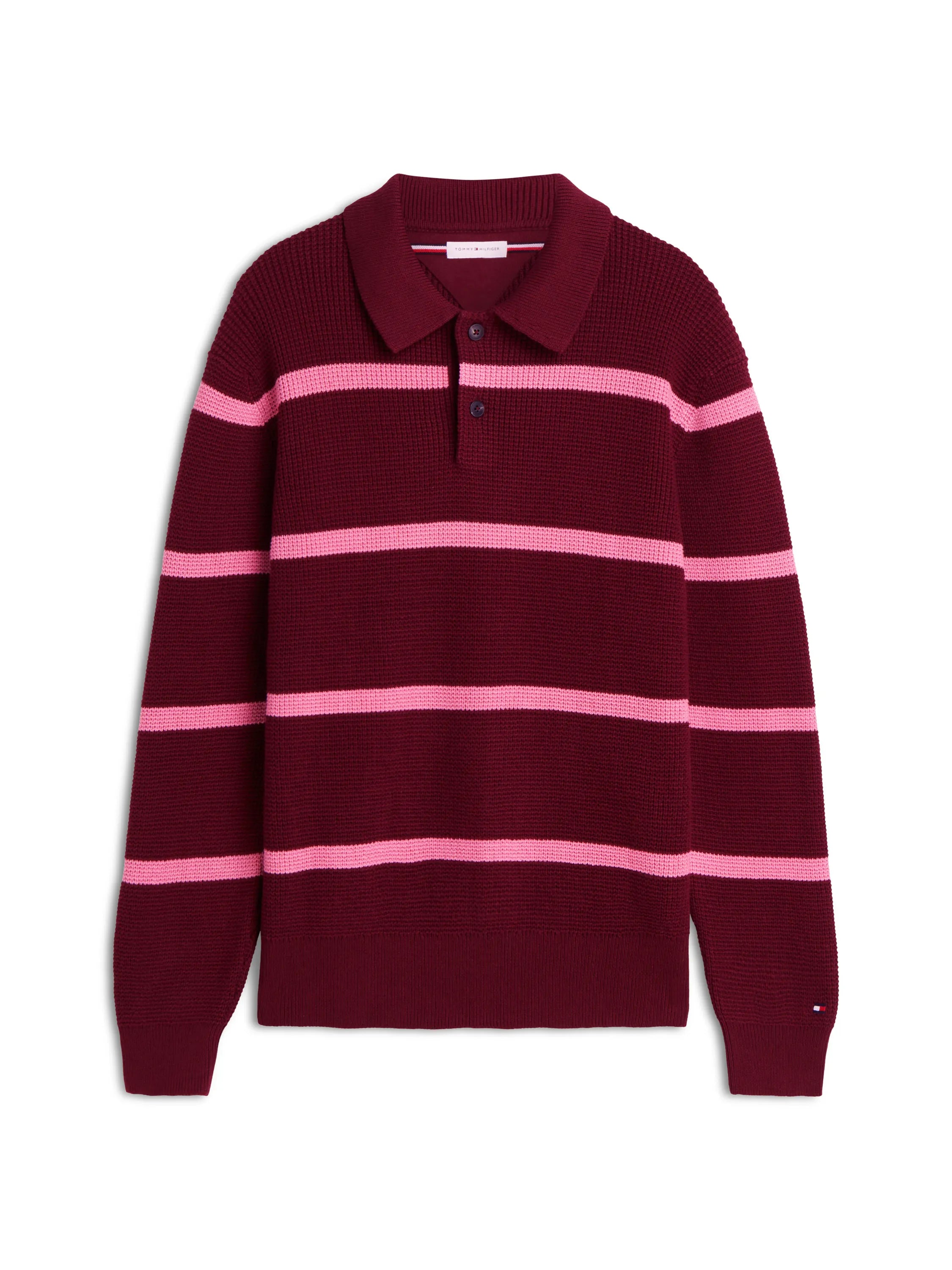 Strickpoloshirt aus Baumwolle