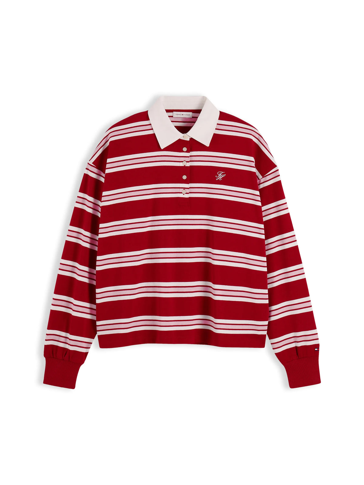 Rugby-Poloshirt aus Baumwolle