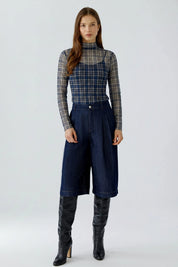 Langarmshirt aus feinem Mesh