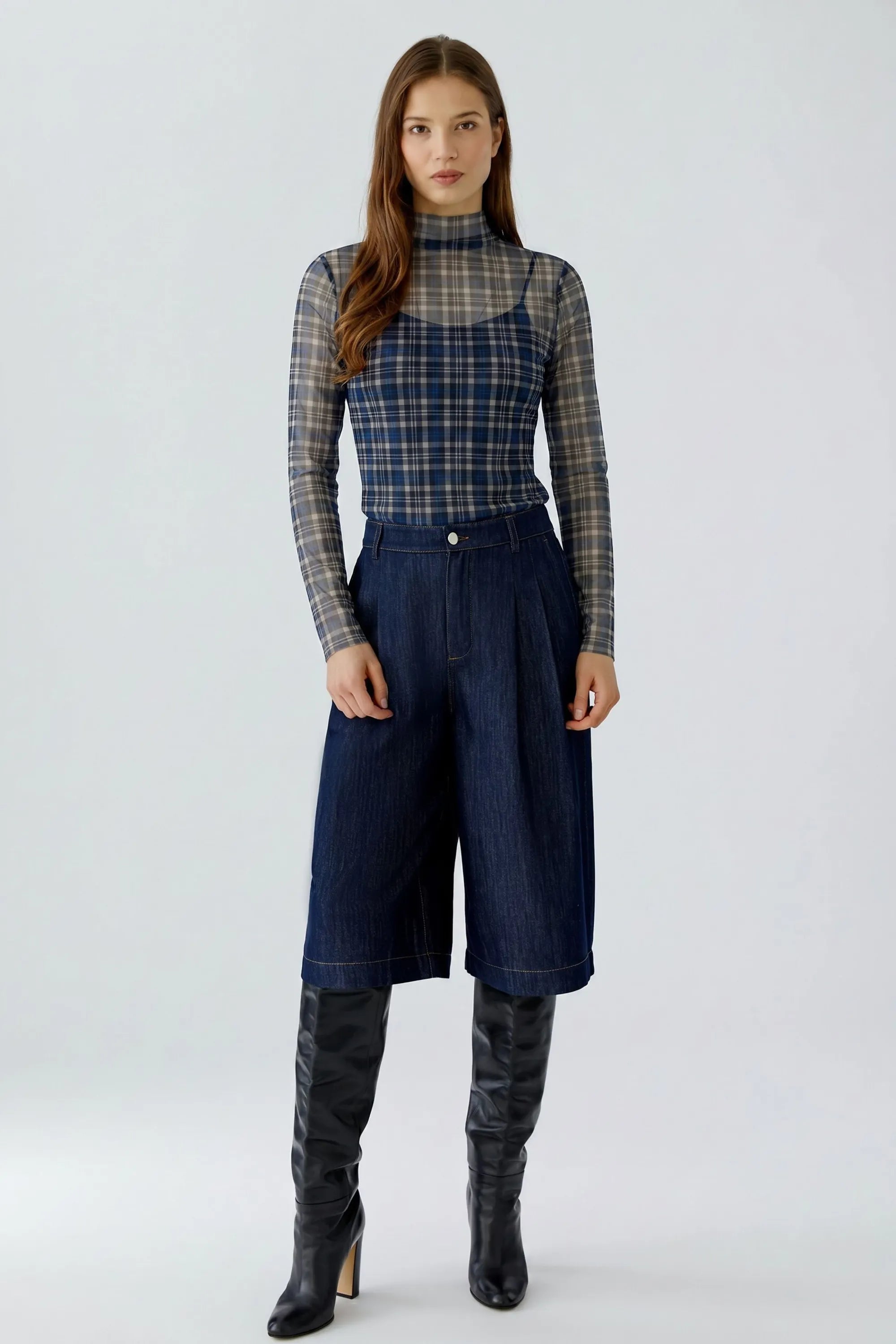 Langarmshirt aus feinem Mesh