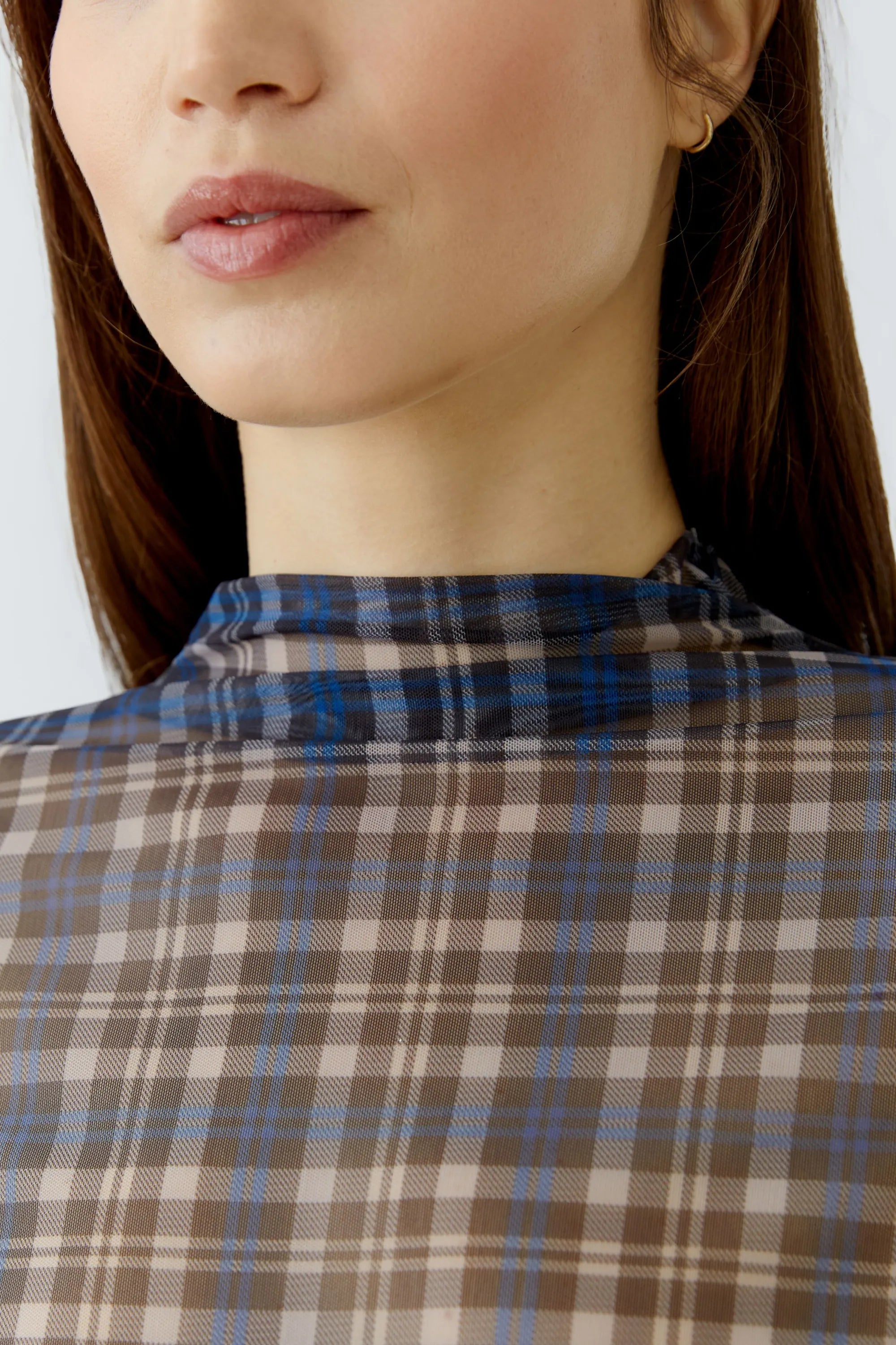 Langarmshirt aus feinem Mesh