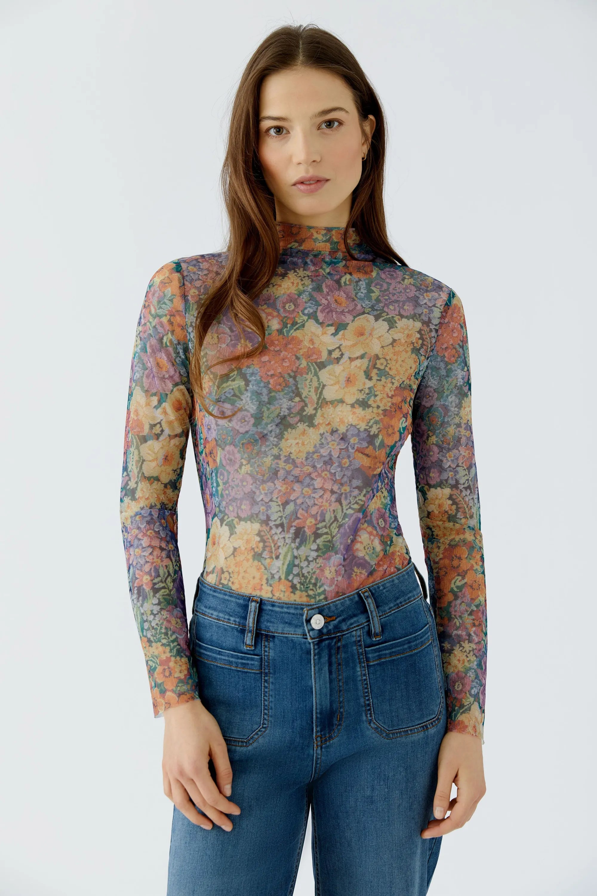 Langarmshirt transparent