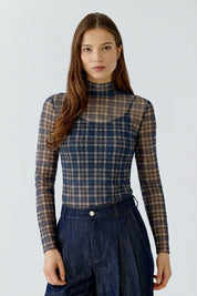Langarmshirt aus feinem Mesh